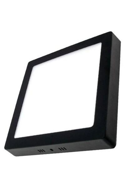 Cata Ct-5236 18W Panel Led Luminaire Black Square Surface Mounted Metal Case White Light 6400K