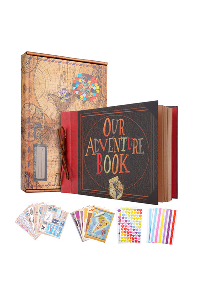 Choice A 40 Page Photo Album DIY Handmade Scrapbook Our Adventure Book Retro ...