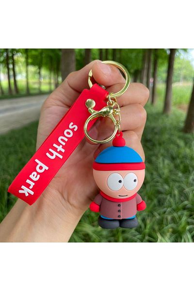 Potdemiel 3 Creative Cartoon Doll South Park Kyle Broflovski Keychain Pendant Kenny Bag Car Key Ring Eric.car.