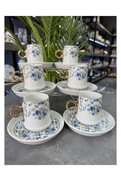 Doğudeko Luxury Retro Porcelain Orleans Cup Set