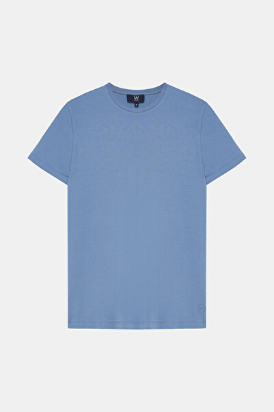 W Collection Blue Crew Neck T-Shirt