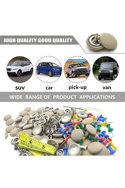 OEM Set of 70 car roof repair staples, Compatible with BMW/VW/Audi/Opel, Beige