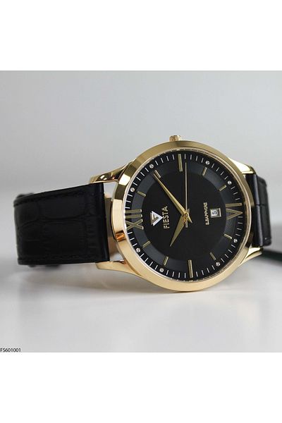 Fiesta Fs601001 Men's Wrist Watch with Leather Band