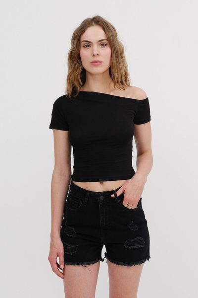 Addax Boat Neck Basic T-Shirt P1749-E3