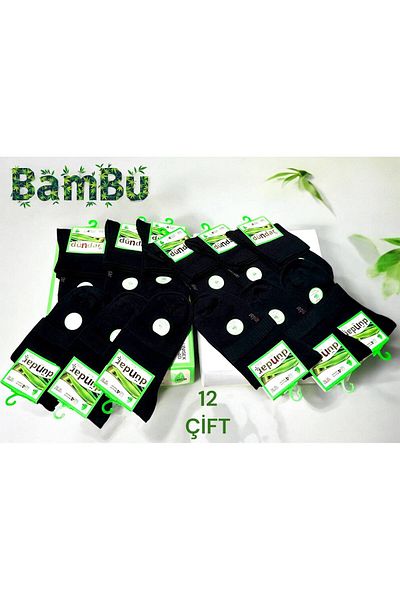 MYS GRUP TEKSTİL Unisex 12 ΣΥΣΚΕΥΑΣΙΑ Μπαμπού με άρωμα μαλακές κάλτσες χωρίς ραφές, άνετες μισές κάλτσες (Dündar/0638)