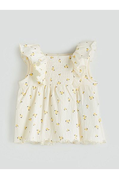 LC Waikiki Lcw Baby Floral Baby Girl Blouse and Leggings 2 Pcs