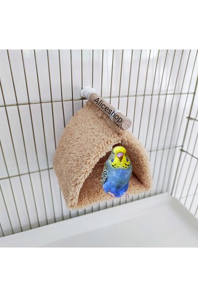 aliceshop Tent Bed Nest with Perches for Budgie Paradise Lovebird and Birds of All Sizes