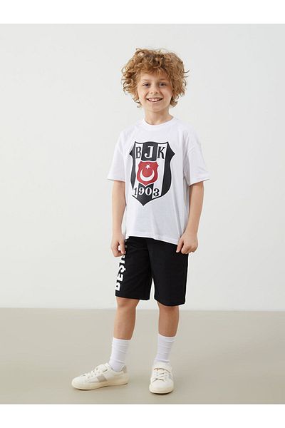 LC Waikiki Printed Boys' T-Shirt and Shorts 2-Pack