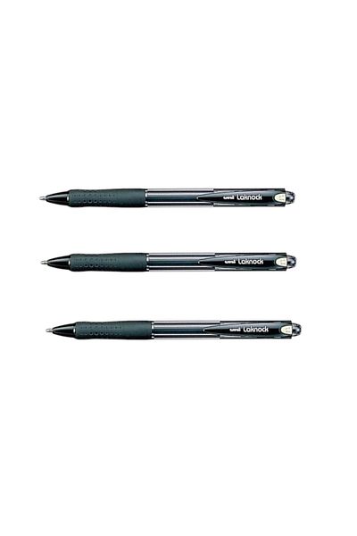 UNİ-BALL Uniball Laknock Broad (1.4) Mechanical Ball Pen Red (3 Pieces)