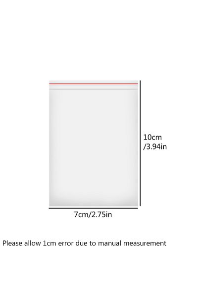 Choice 7x10cm500pcs Transparent Ziplock Bag, Sealed Department Store Bag, Small Jewelry Parts, Small Access