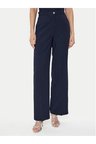 Vicolo Pantaloni din material textil pentru femei TB1562 bleumarin