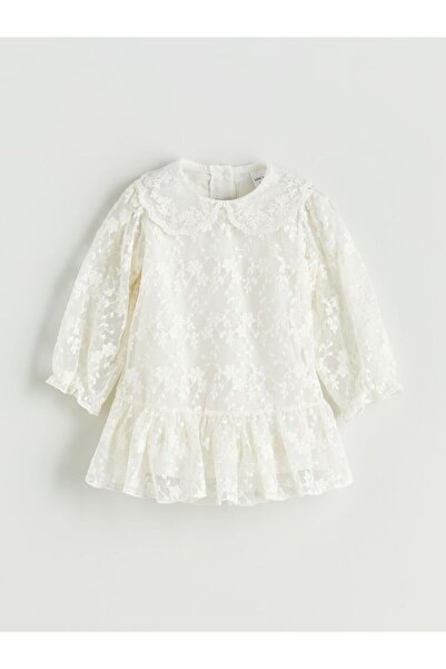 LC Waikiki LCW baby Pamuklu Dantel Kız Bebek Elbise
