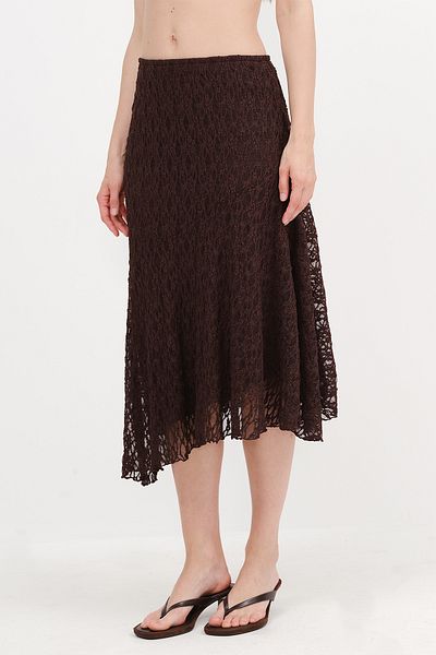 Addax Asymmetric Cut Lace Skirt E17201-K4