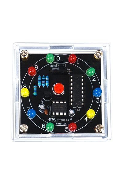 Choice DIY LED Light Lucky Wheel Electronic Kit NE555 CD4017 3V Electronic Dice Estimation Game DIY Sold...