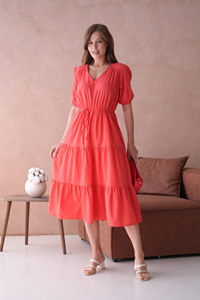 Park Karon Short Sleeve Elastic Summer Dress