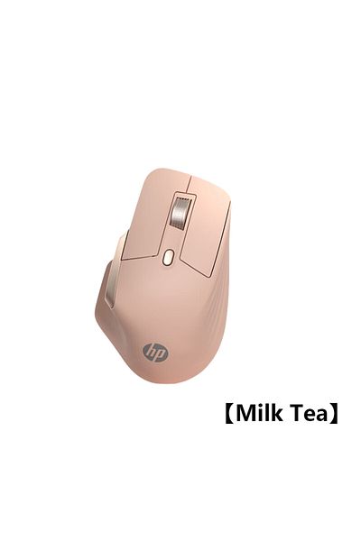 HP Milk tea HP Professor1 Bluetooth Wireless Mouse Three-mode Connection Light Tone Flagship Sensor Sev