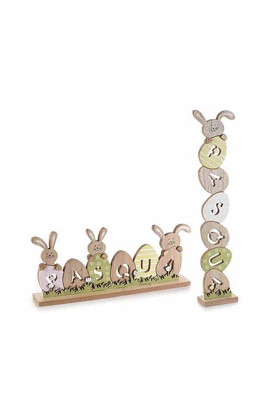 Decorer Set 2 decorations Easter wooden 9x38 cm