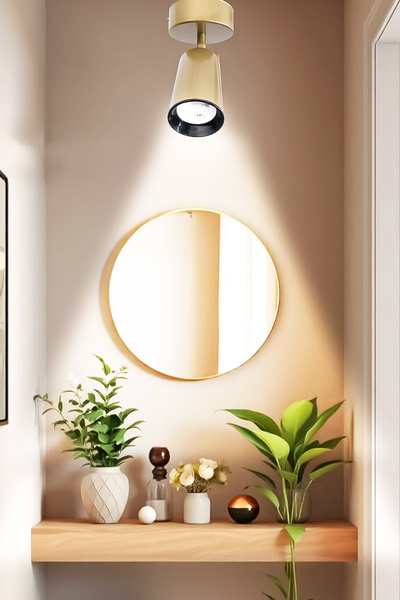 Fer Avize Spoti Modern Tasarım Eskitme Renk (BEYAZ IŞIK) Spot Ledli Tekli Avize Cafe Mutfak Dekor (1 Adet )