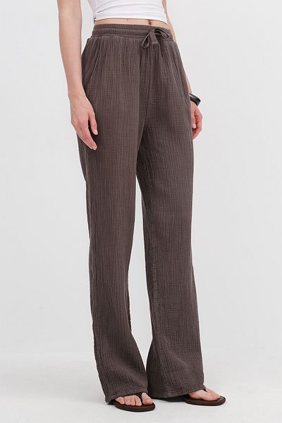Addax Tie Waist Trousers Pn7043