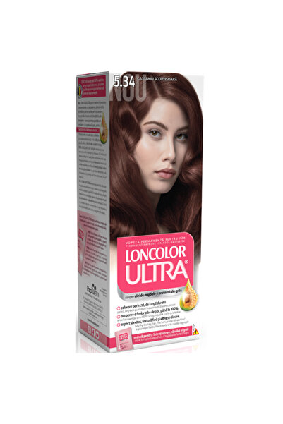 Loncolor Vopsea de par permanenta Loncolor Ultra 5.34 Castaniu Scortisoara, 1...