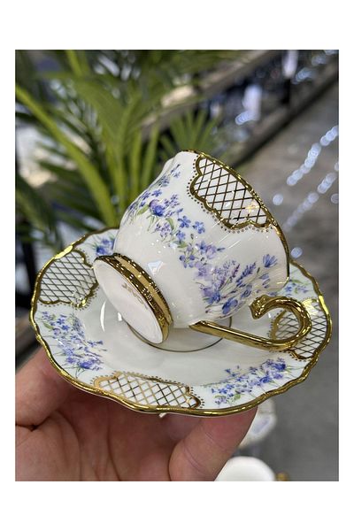Doğudeko Timeo Luxury Porcelain 6-Piece Cup Set