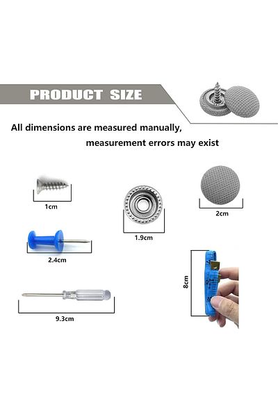 OEM Kit 65 staples, Anti-rust, Screwdriver, Measuring tape, Colored needles, Comes with box, Easy to