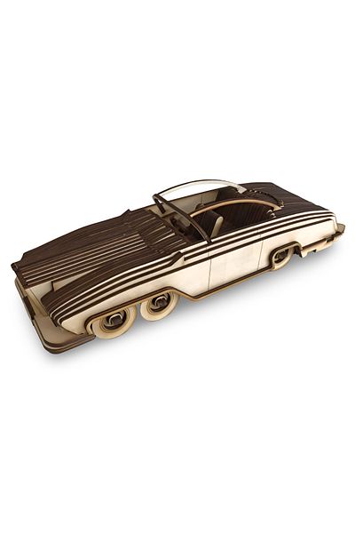 ALGWOOD Thunderbirds Fab 1 Rolls-Royce Wooden Model - 77 Pieces Collectible Rolls-Royce Wooden Puzzle