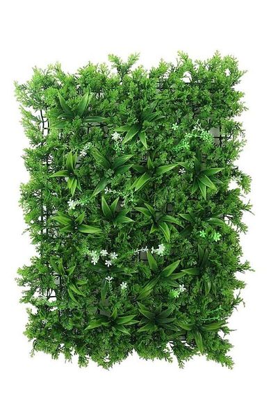 huitich Evergreen Elegance: Artificial Faux Grass Wall Backdrop Green