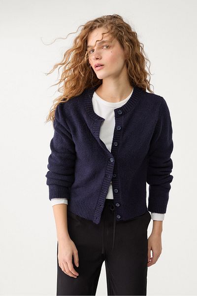 Stradivarius Button-up knit cardigan