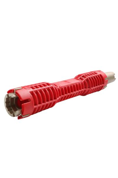 OEM Plumbing wrench, multifunctional, red, 255 mm, Red