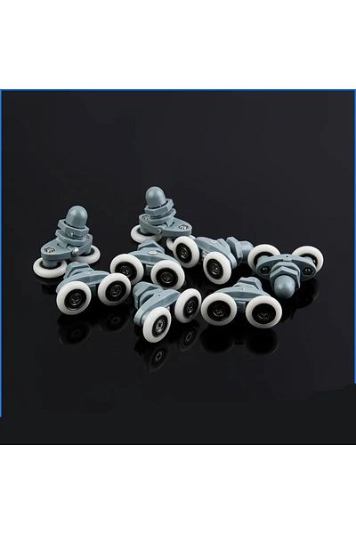 OEM Shower door roller, ABS/Aluminum, 23 mm, Grey/White