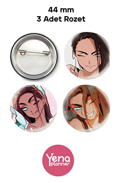 Yenaplanner مجموعة زينة / شارة حقيبة هيونا