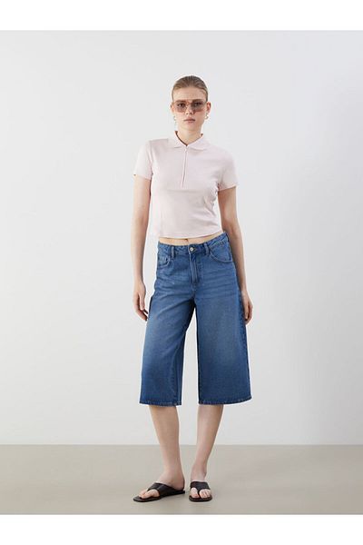 LC Waikiki Νέα σεζόν Polo Neck Γυναικείο Tisort - S5ED76Z8