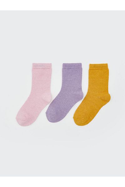 LC Waikiki New Season Basic Girls Socks 3-Piece - S5Md55Z1