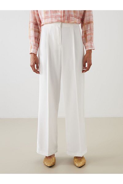 LC Waikiki New Season Wide Leg Pleated Women's Trousers - S5Ob68Z8