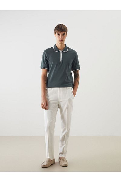 LC Waikiki Νέα σεζόν Polo Collar Short Sleeve Pique Ανδρικό Tisort - S5EE80Z8