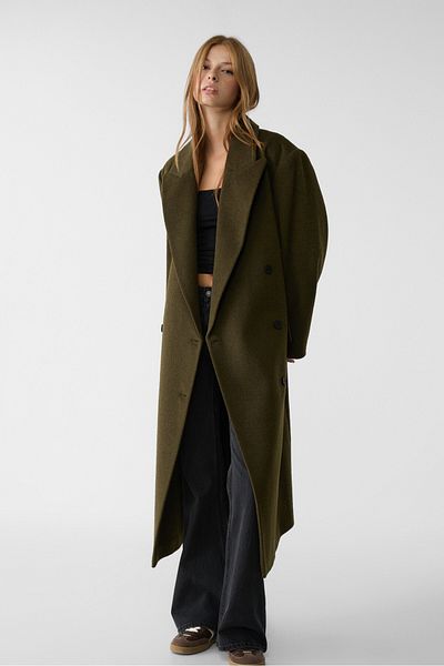 Stradivarius Oversize coat with buttons