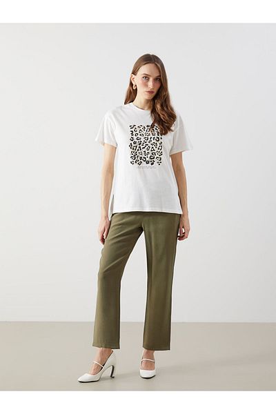 LC Waikiki New Season Elastic Waist Carrot Cut Women's Trousers - S5G158Z8