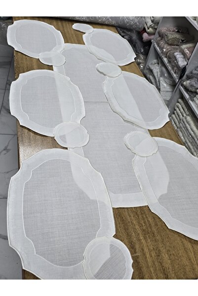 Fransizdantel 13 Piece Embroidered American Service Set Ecru