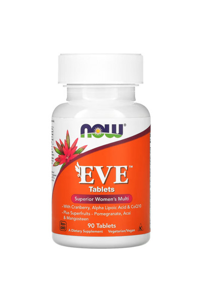 Now Foods Eve Women's Multivitamin, Cranberry Alpha Lipoic Acid and CoQ10 Sup...