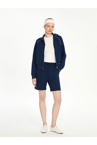 LC Waikiki Lcwaikiki Classic Stand Collar Oversize Women's Zippered Sweatshirt