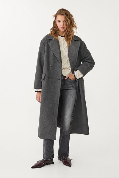 Stradivarius Oversize soft-touch coat