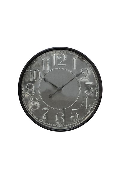 Clayre & Eef Black Gray Wall Clock 60x6 cm
