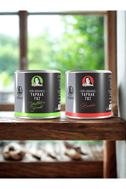 Refikadan YEŞİLLİKLİ VE BARBEKÜLÜ YAPRAK TUZ SET