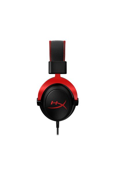 HyperX سماعة رأس للألعاب Cloud II لأجهزة الكمبيوتر الشخصية وPS4 وXbox One وNintendo Switch، لون أحمر