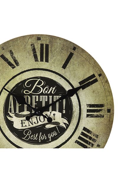 Clayre & Eef Wall Clock Bon Appetit 30x3 cm