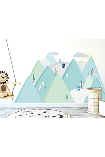 Petit Collage Autocolante pentru camera copiilor - Munți de mentă