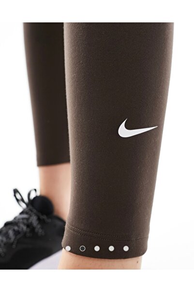 Nike One Dri-Fit High-Waisted Training Kahverengi Kadın Tayt