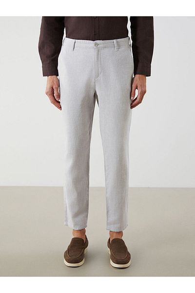 LC Waikiki New Season Standard Fit Linen Blend Men's Chino Trousers - S51104Z8