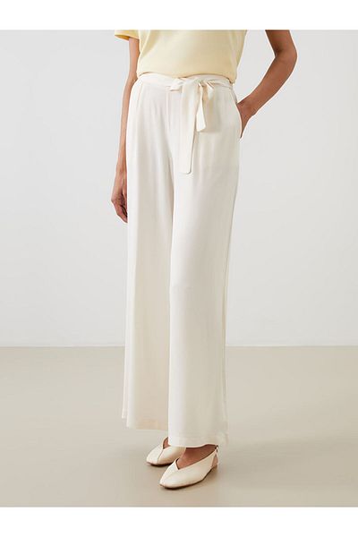 LC Waikiki New Season Elastic Waist Wide Leg Women's Trousers - S5Mu54Z8
